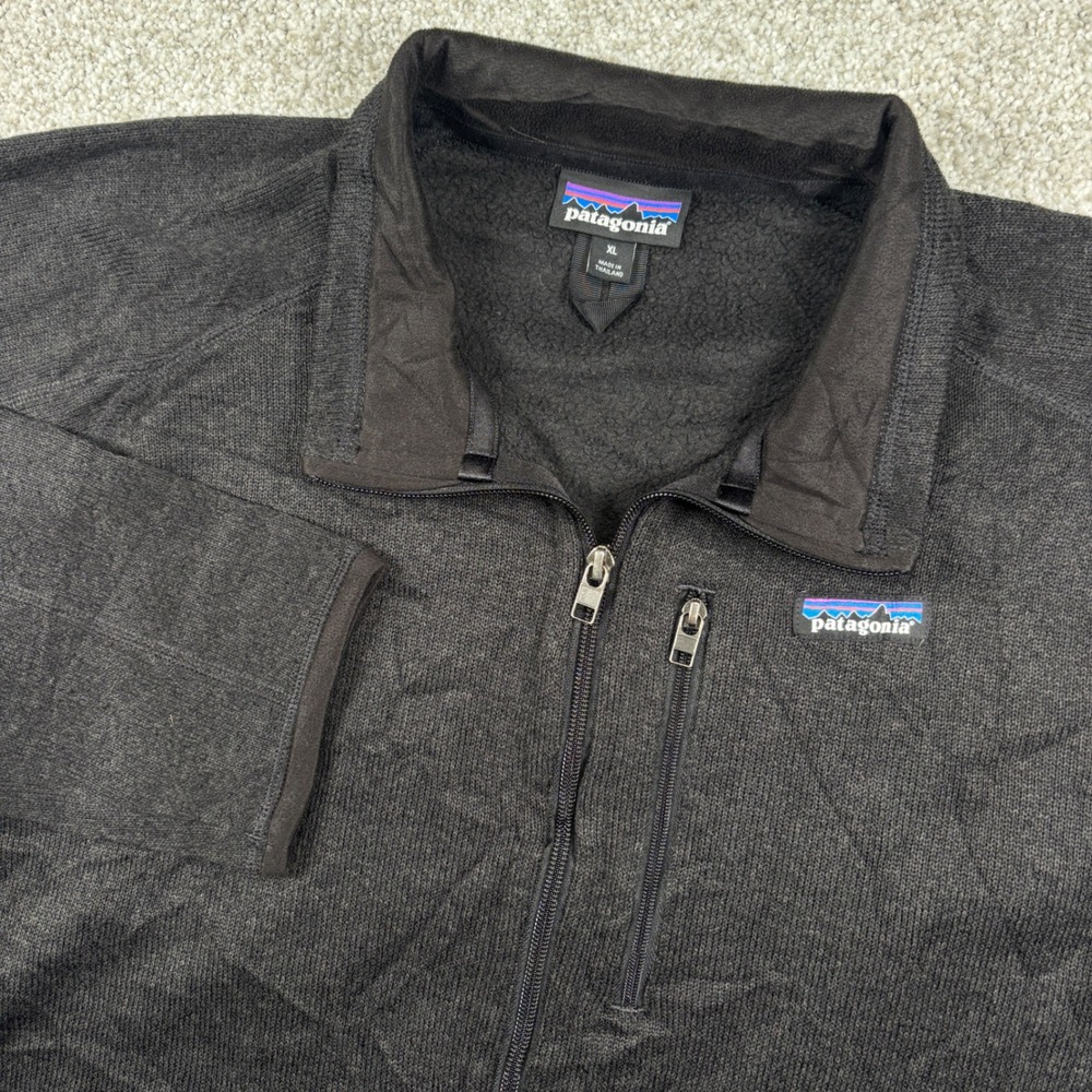 Patagonia Better Sweater Jacket Mens XL Black Full Zip Fleece 25528